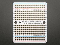 Adafruit 1608 Prototyping board PermaProto quarter-sized breadboard PCB