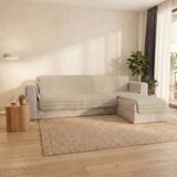 Italian Bed Linen Pinsonic Trendy bankovertrek, gewatteerd, met schiereiland, omkeerbaar, crème, 190 cm