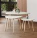 Asir - Ensemble de tables basses - Travertin - 80 x 52 x 50 cm