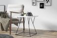 Hanah Home Moderne witte koffietafel, 45 x 50 x 45 cm, 100% melamine gecoat deeltjesbord, 18 mm dik, Scandinavisch design voor stijlvolle woonruimtes