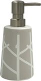 MSV TREE Zeepdispenser – Taupe Kunststof – Vrijstaand – 7.5 x 7.5 x 16.5 cm