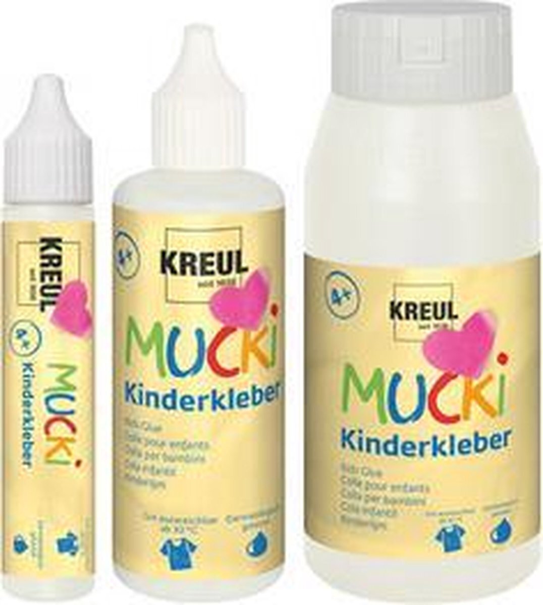 Kreul kinderlijm 'MUCKI', fles van 750 ml