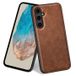 Samsung Coque Hybride Samsung Galaxy M35 Revêtu - Marron