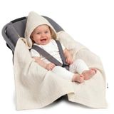 Medi Partners Babywikkeldeken 100% katoen voor de zomer 85x85cm kinderwagendeken universele babydeken babydeken buggydeken autostoeldeken (Beige)