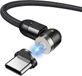 Maclean Magnetische USB C-kabel - 1 m gehoekte Energy MCE474 in zwart