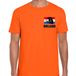 Bellatio Decorations Oranje Heren T-shirt met Brullende Leeuw Embleem
