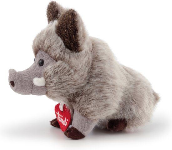 Trudi Trudini Wild Zwijn Knuffel - 17 cm - Bruin