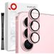 Samsung Galaxy S26 Rose Mat Métal Caméra Protection Verre Trempé