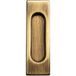 Fimet 3663 TRION-R coquille porte coulissante 125x40 mm bronze bruni