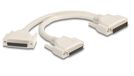 Delock 67172 Serielles Kabel Beige 0,3 m DB-HD 44 2 x DB-HD 44