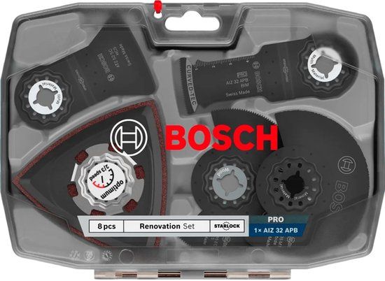 Bosch Professional – 2608669099 – Renovatiehulpstukset – 8-delig – STARLOCK