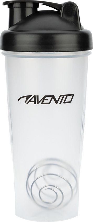 Avento Shakebeker - 600ml - Transparant/Zwart