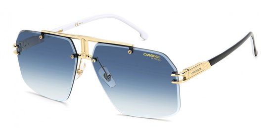 Carrera CARRERA 1054/S Gold Blue Lens Women's Sunglasses