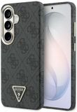 Guess 4G Triangle Logo Hoesje Geschikt voor Samsung Galaxy S26 Plus - Compatibel met MagSafe - Back Cover Zwart