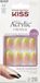 Kiss Salon Acrylic French SF002 - Neon Franse Manicure, 28 Stuks
