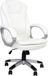 Melko chaise de bureau fauteuil de direction cuir artificiel 120 KG Gaming - Blanc