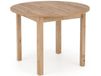 Table à manger ronde extensible effet chêne 100 cm
