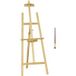 Chevalet de peinture pliable portable, hauteur et inclinaison réglables, couleur bois