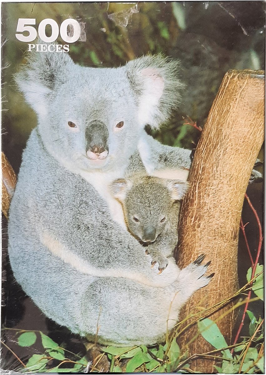 Crown puzzels Puzzel 500 stukken "The silver series - Family of Koalas"