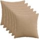 vidaXL Kussensloop 6 stuks Bruin 30 x 30 cm Corduroy