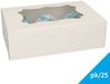 FunCakes Cupcake Doos voor 6 Cupcakes of Muffins - Wit - 25 Stuks