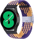 By Qubix Qubix Braided Nylon Band Oker/Paars voor Xiaomi Mi Watch / Watch 2 / Watch S1 / S2 / S3 / S4 (47mm)