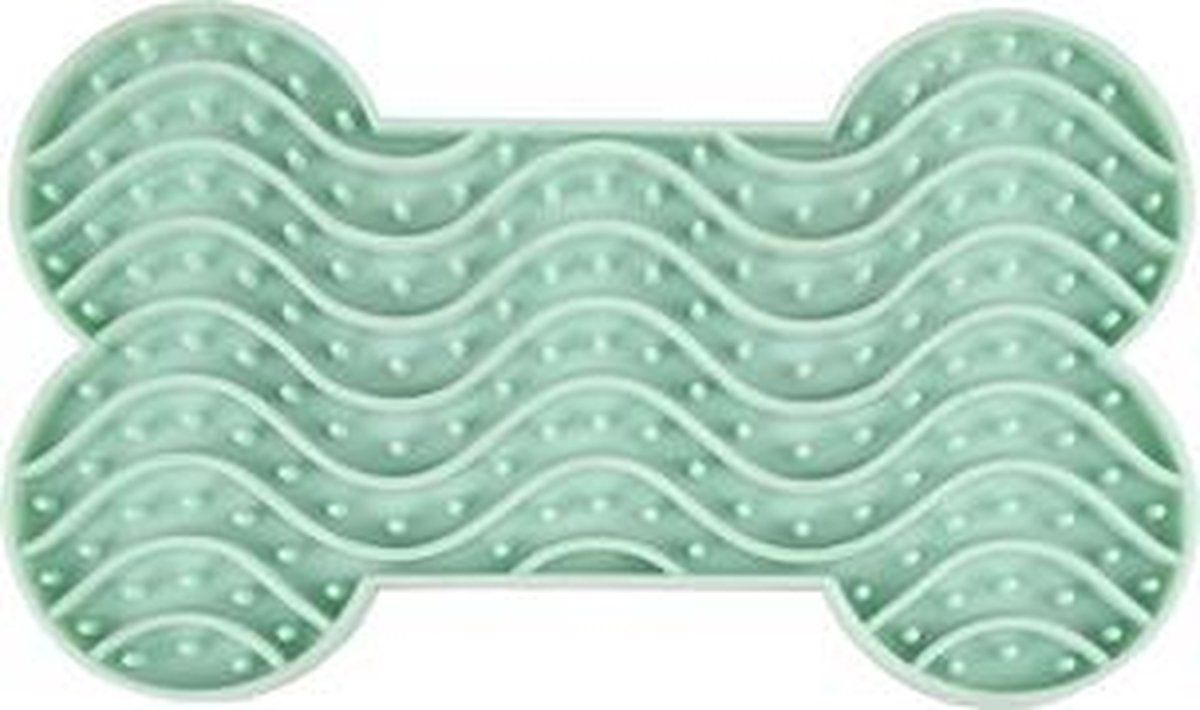 FLAMINGO Yummee Lick Pad - S - Groen - 15 x 8.5 cm