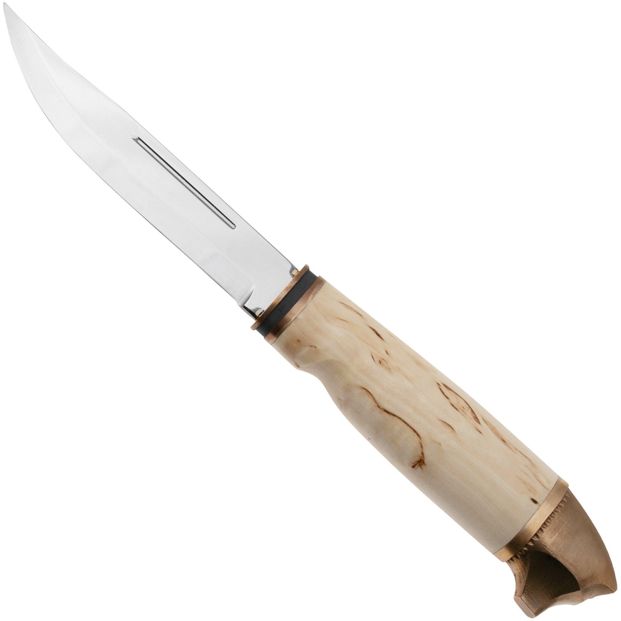 Marttiini Bear 549011W - Stainless Steel - Curly Birch Handle