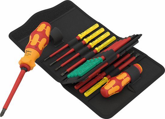 Wera Schroevendraaierset VDE 17-delig Kruiskop Phillips, Plat, Pozidriv, Torx