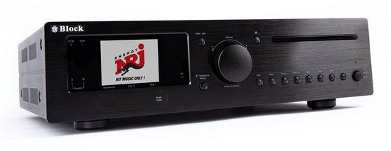Block CVR-200 VX tuner AV versterker met internet, DAB+ CD Blu-Ray DVD, all-in-one - zwart