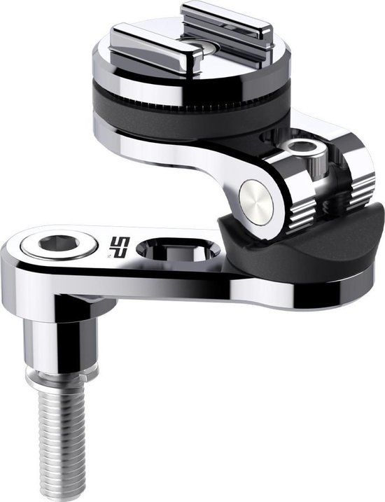 SP Connect Motorcycle Mount Pro - Chrome - Universal - Black - Aluminum