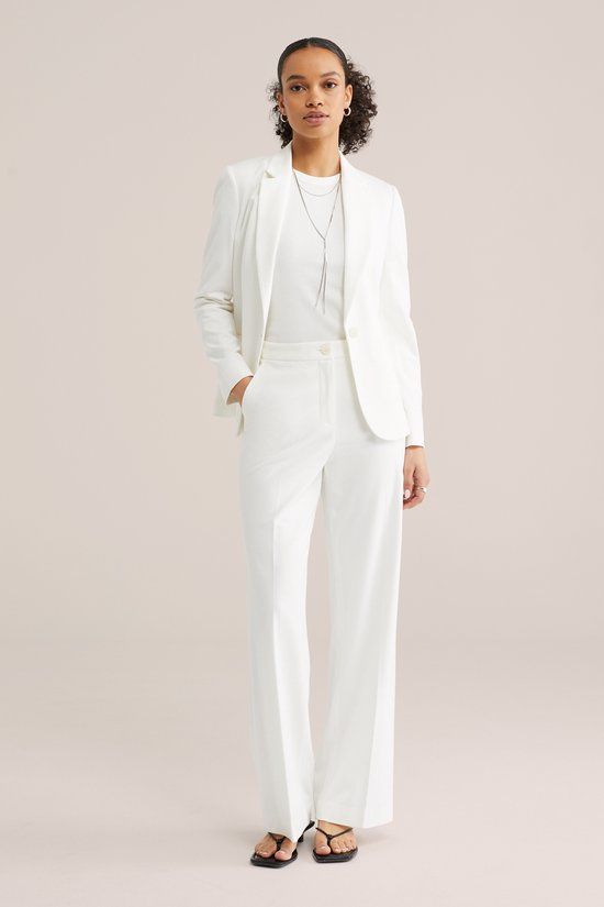 WE Fashion Dames getailleerde jersey stretch blazer