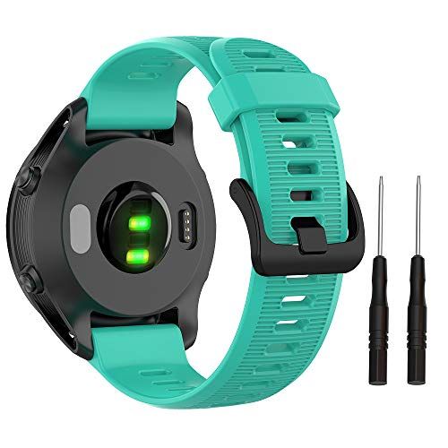 ISABAKE Horlogeband voor Forerunner 945, 22 mm breed, zachte silicone, Fenix 5/Fenix 5 Plus/Fenix 6/Fenix 6 Pro/Approach S60/Quatix 5/Forerunner 935
