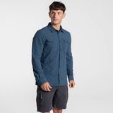 Craghoppers Nosilife Loukkos Overhemd Met Lange Mouwen Blauw L Man
