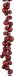 Mica decorations Blackbox kerstballen slinger kerstballen 180 cm rood