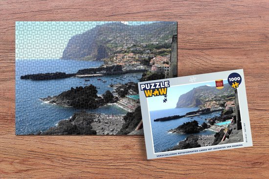 MuchoWow Puzzel Verschillende rotsformaties langs het zeewater van Madeira - Legpuzzel - Puzzel 1000 stukjes volwassenen