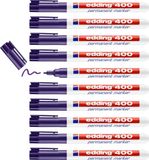 edding 400 permanent marker - violet - 10 stiften - ronde punt 1 mm