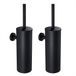 Auralum Max - Toiletborstel met houder vrijstaand - Wc Borstel Houder - Toilet Borstel - Zwart - Set van 2 stuks
