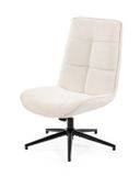 MEUBLE COSY MEUBLES COSY Fauteuil – Draaibaar 360° Chenillestof – Wit