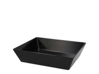 H&H Vaschetta GN 1/2 in melamina nera dimensioni 32.5 x 26.5 x 7.5 cm