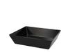 H&H Vaschetta GN 1/2 in melamina nera dimensioni 32.5 x 26.5 x 7.5 cm