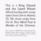 Songs King Gizzard & The Lizard Wizard Songs From I'm In Your Mind Fuzz & Murder Of The Universe: Live In Athens '25