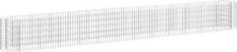 vidaXL Gabion plantenbak verhoogd 470x50x50 cm gegalvaniseerd ijzer