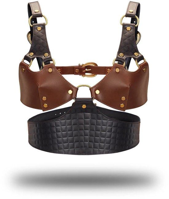 Liebe Seele Leren Bustier Medium Zwartbruin
