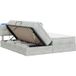 Maison Exclusive - Lit à sommier LED avec matelas gris clair 200 x 200 cm, velours