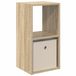 vidaXL Nachtkastje Sonoma Eiken 30,5 x 27 x 59,5 cm Bewerkt hout