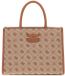 GUESS Neda 2 Compound Tote Bag Latte Logo Lichtbruin