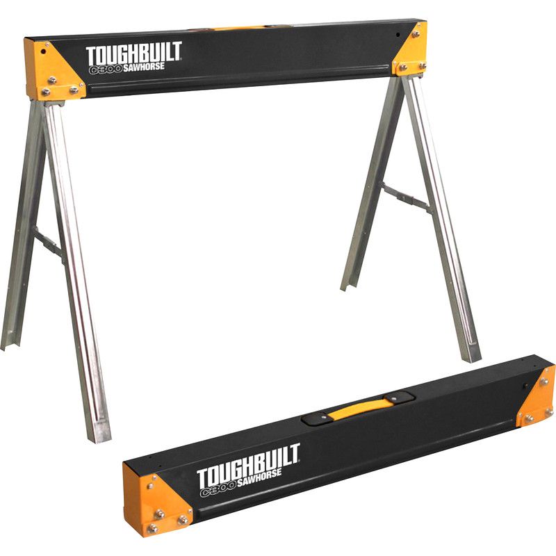 Toughbuilt C300 Folding Sawhorses - 1000kg (2 Pieces)