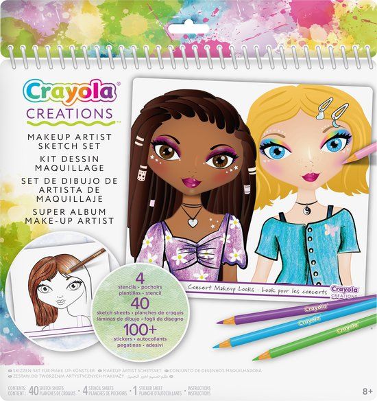 Crayola Super Make-Up Artist Schetsboek - Kinderen - 8+ jaar