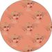Bonateks Ronde digitaal bedrukte muismat, antislip onderkant, voor kantoor en thuis, diameter: 22 cm